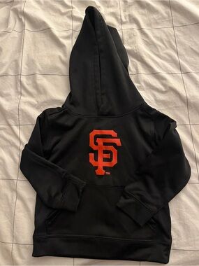 Genuine SF Giants Kids Black Hoodie with logo sz SM